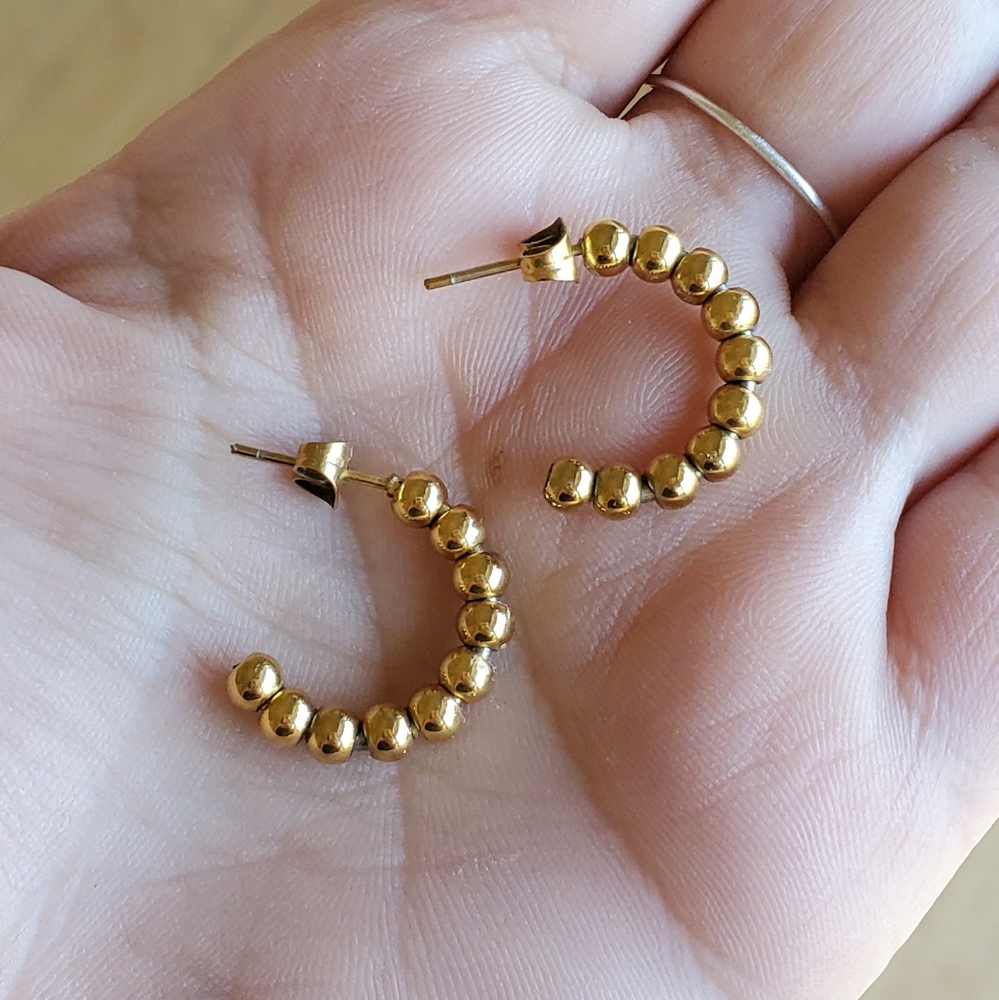 Ellie Vail Waterproof Dainty Gold Earrings